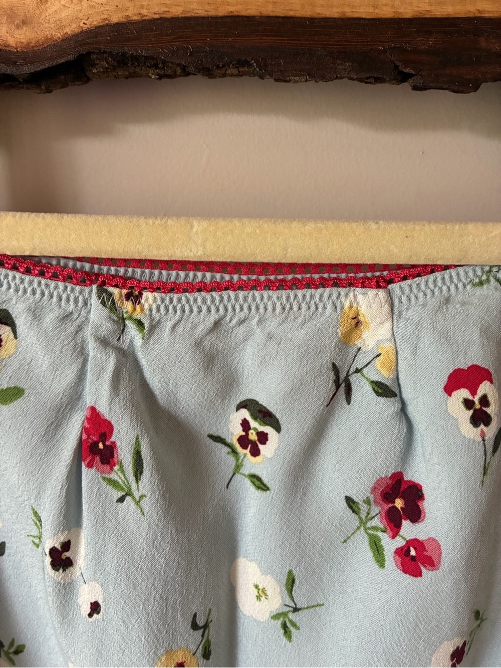 Gap x Doen Blue Floral Bias Cut Midi Maxi Skirt 90s Y2K Small READ - Picture 2 of 5